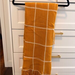 Forever 21 Mustard Yellow Plaid Scarf